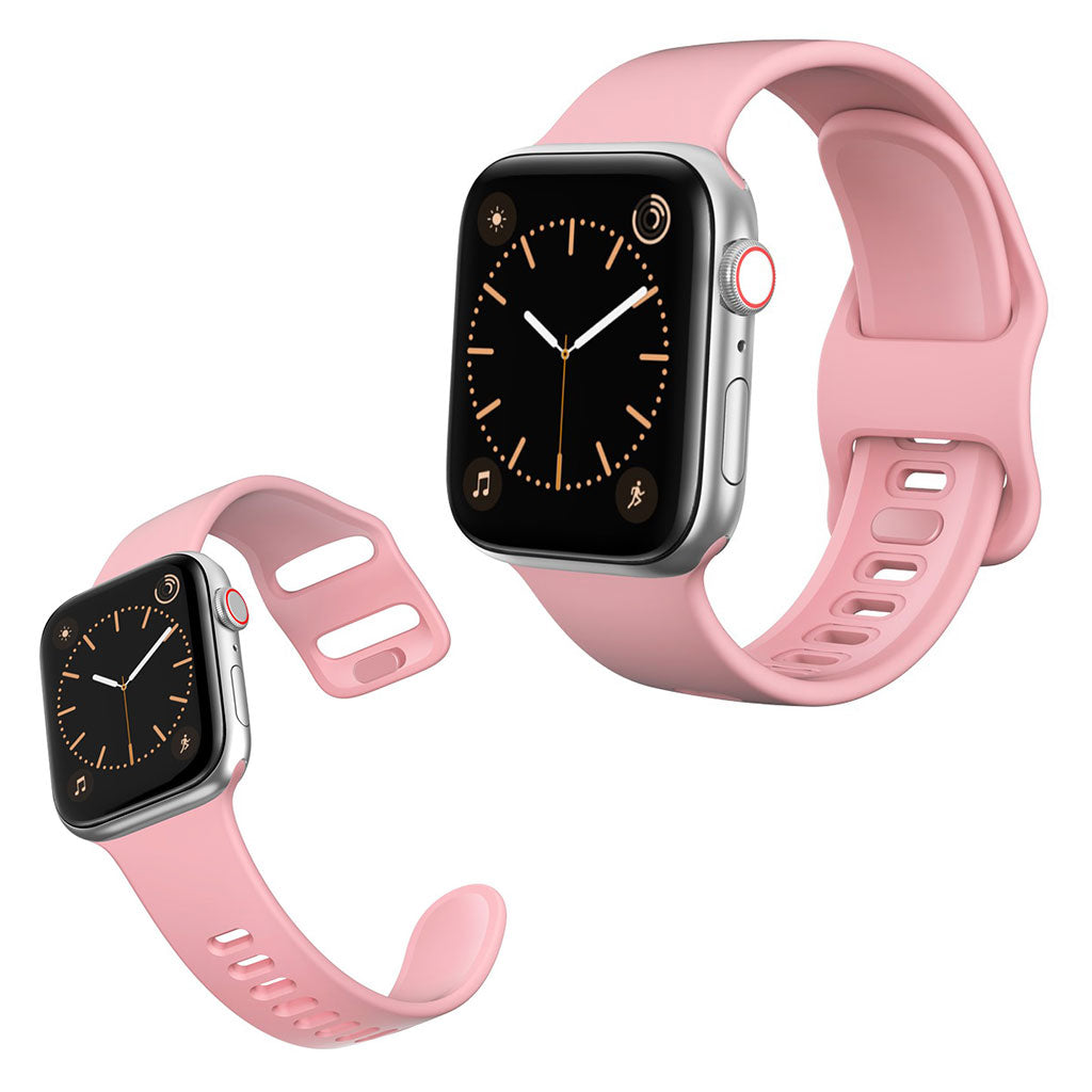 Apple Watch Series 5 40mm / Apple Watch 40mm Silikone Rem - Pink#serie_5