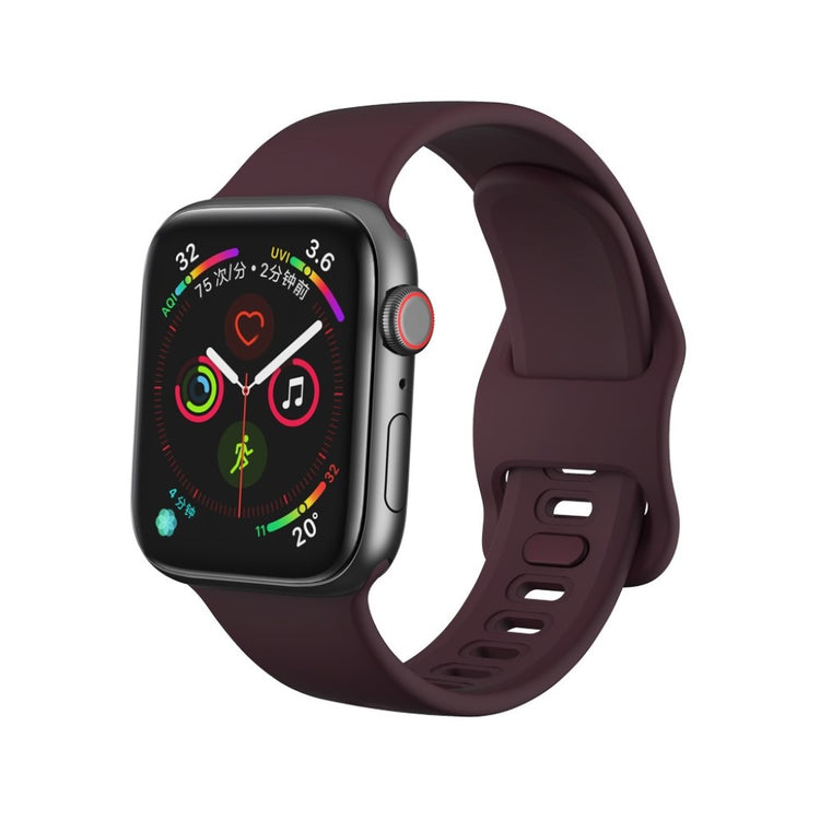 Apple Watch Series 5 40mm / Apple Watch 40mm Silikone Rem - Brun#serie_6