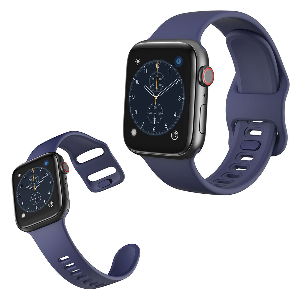 Apple Watch Series 5 40mm / Apple Watch 40mm Silikone Rem - Blå#serie_8
