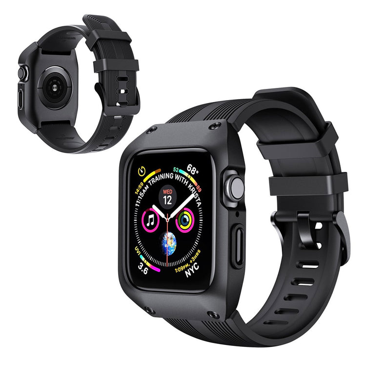 Apple Watch Series 5 40mm / Apple Watch 40mm Silikone Rem - Sort#serie_1