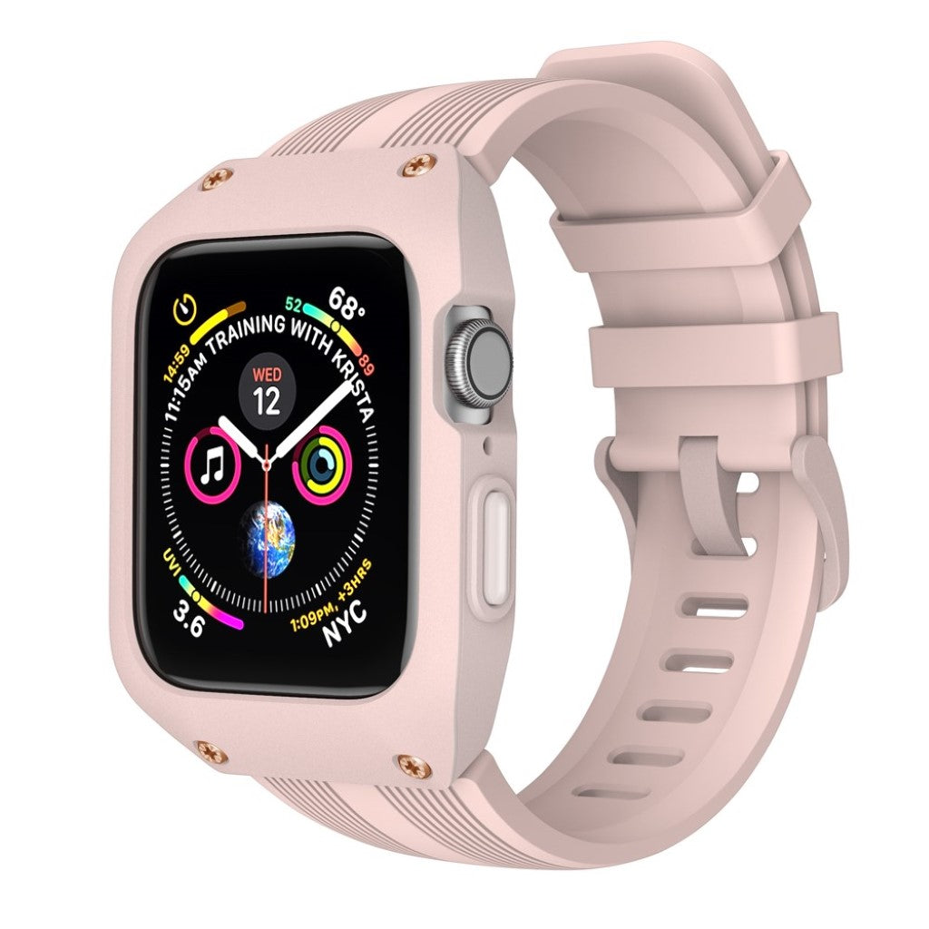 Apple Watch Series 5 40mm / Apple Watch 40mm Silikone Rem - Pink#serie_3