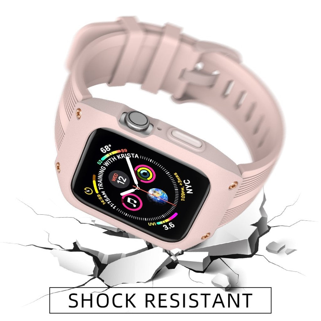 Apple Watch Series 5 40mm / Apple Watch 40mm Silikone Rem - Pink#serie_3