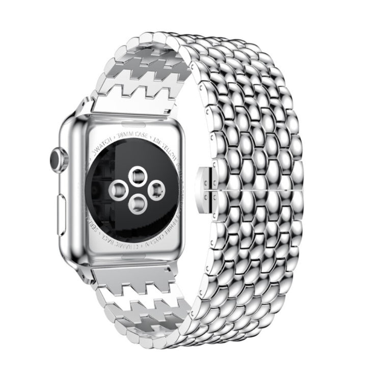 Smuk Apple Watch Series 5 40mm / Apple Watch 40mm Metal Rem - Sølv#serie_4