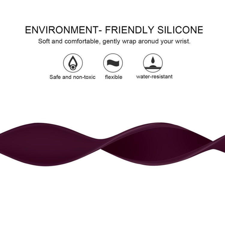 Skøn Universal Apple Silikone Rem - Størrelse: M - Lilla#serie_6