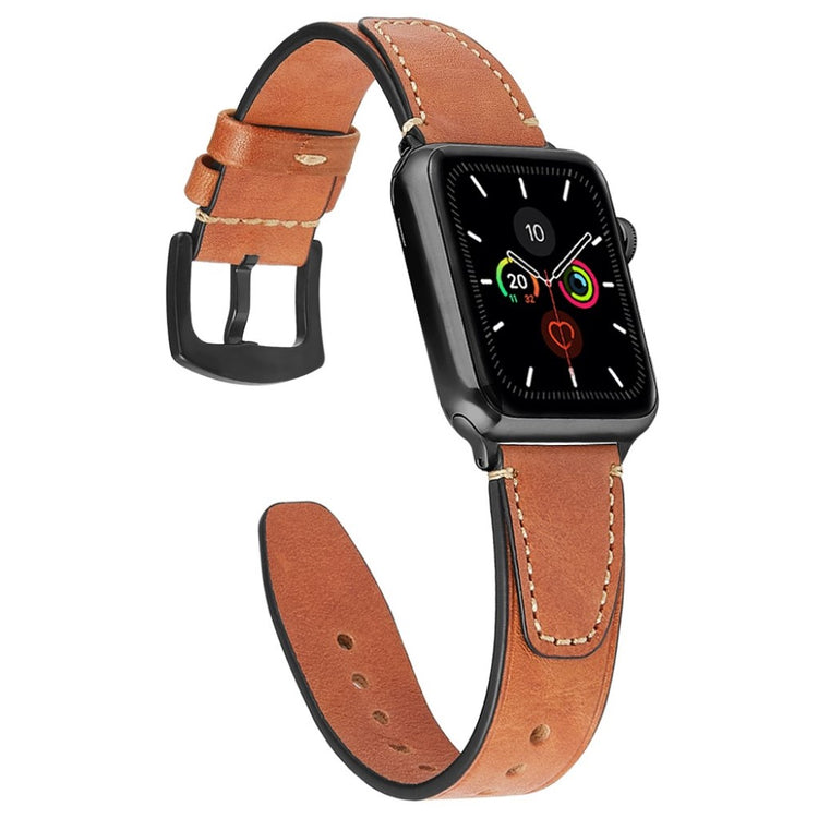 Fint Universal Apple Ægte læder Rem - Brun#serie_3