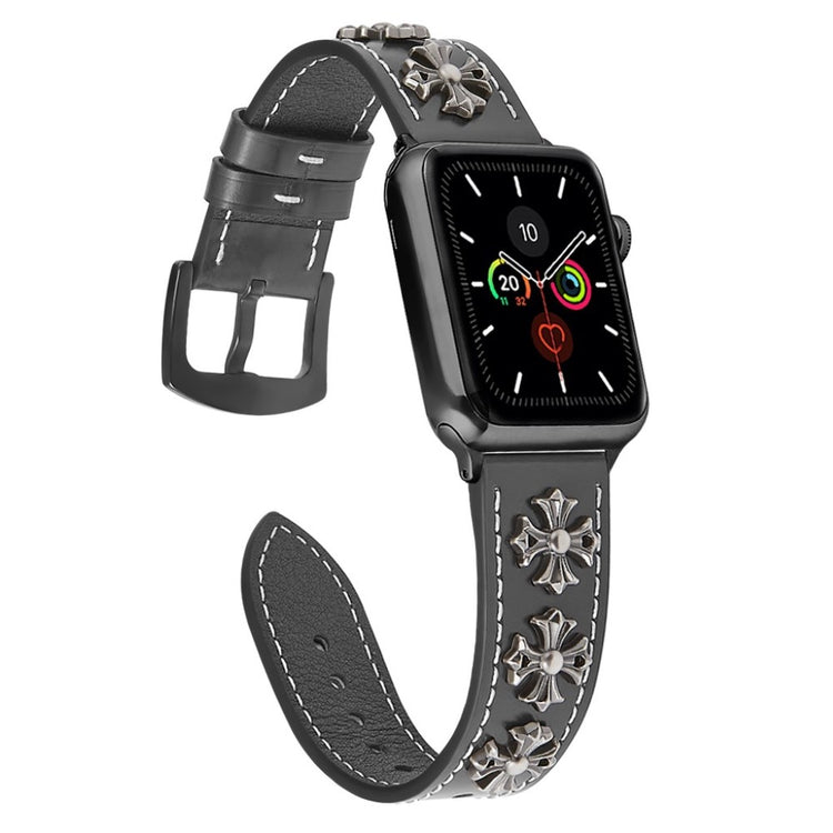 Rigtigt fint Universal Apple Ægte læder Rem - Sort#serie_1