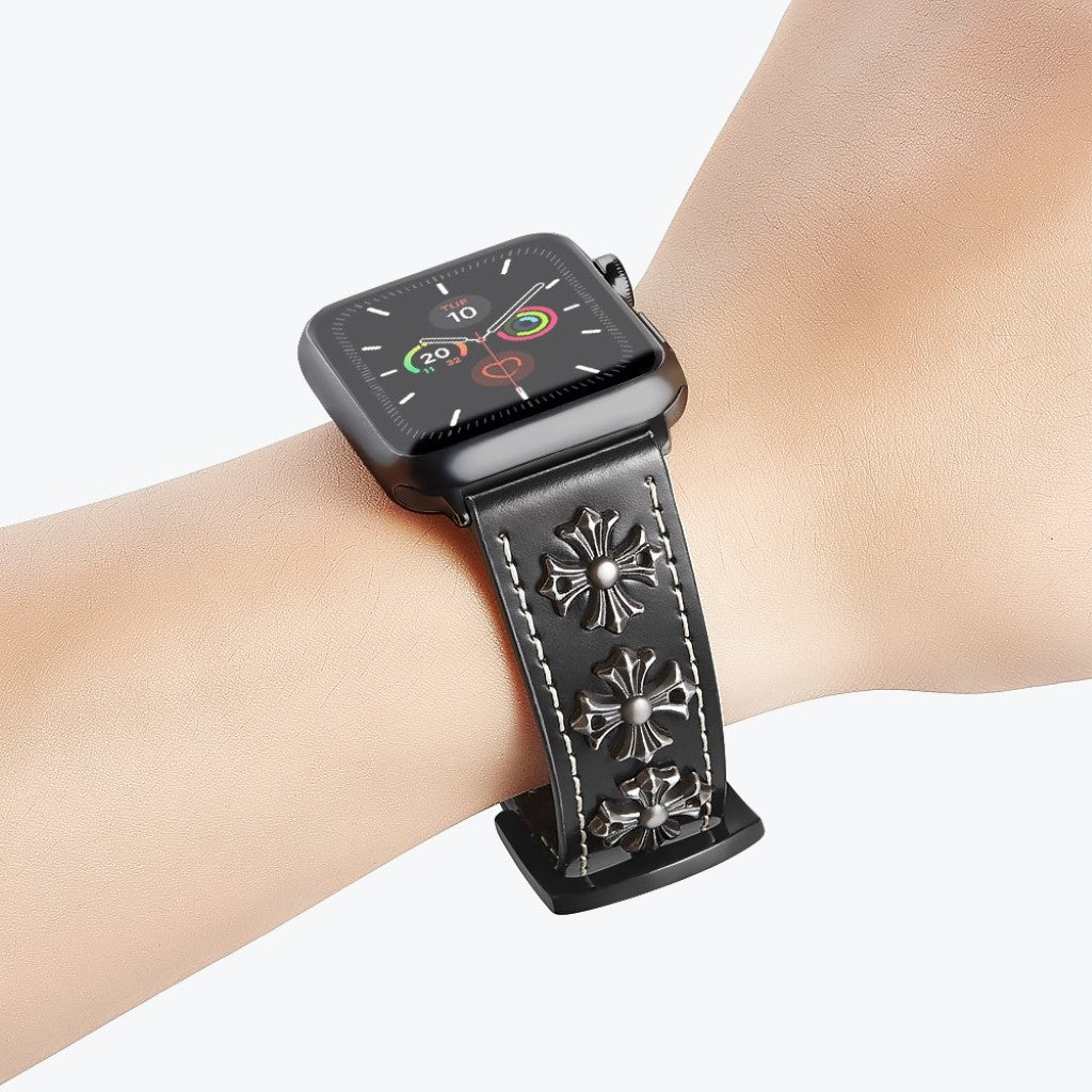 Rigtigt fint Universal Apple Ægte læder Rem - Sort#serie_1