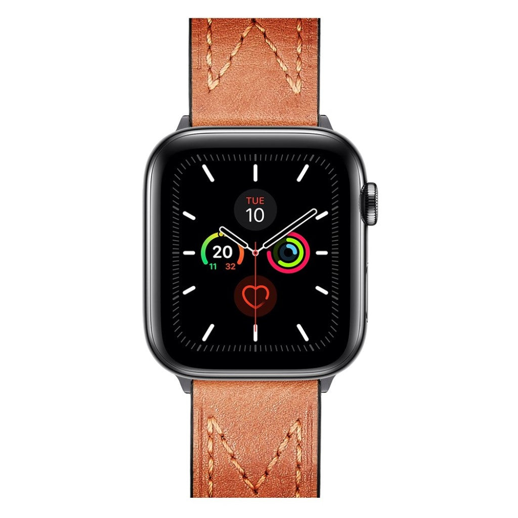 Stilren Universal Apple Ægte læder Rem - Brun#serie_3