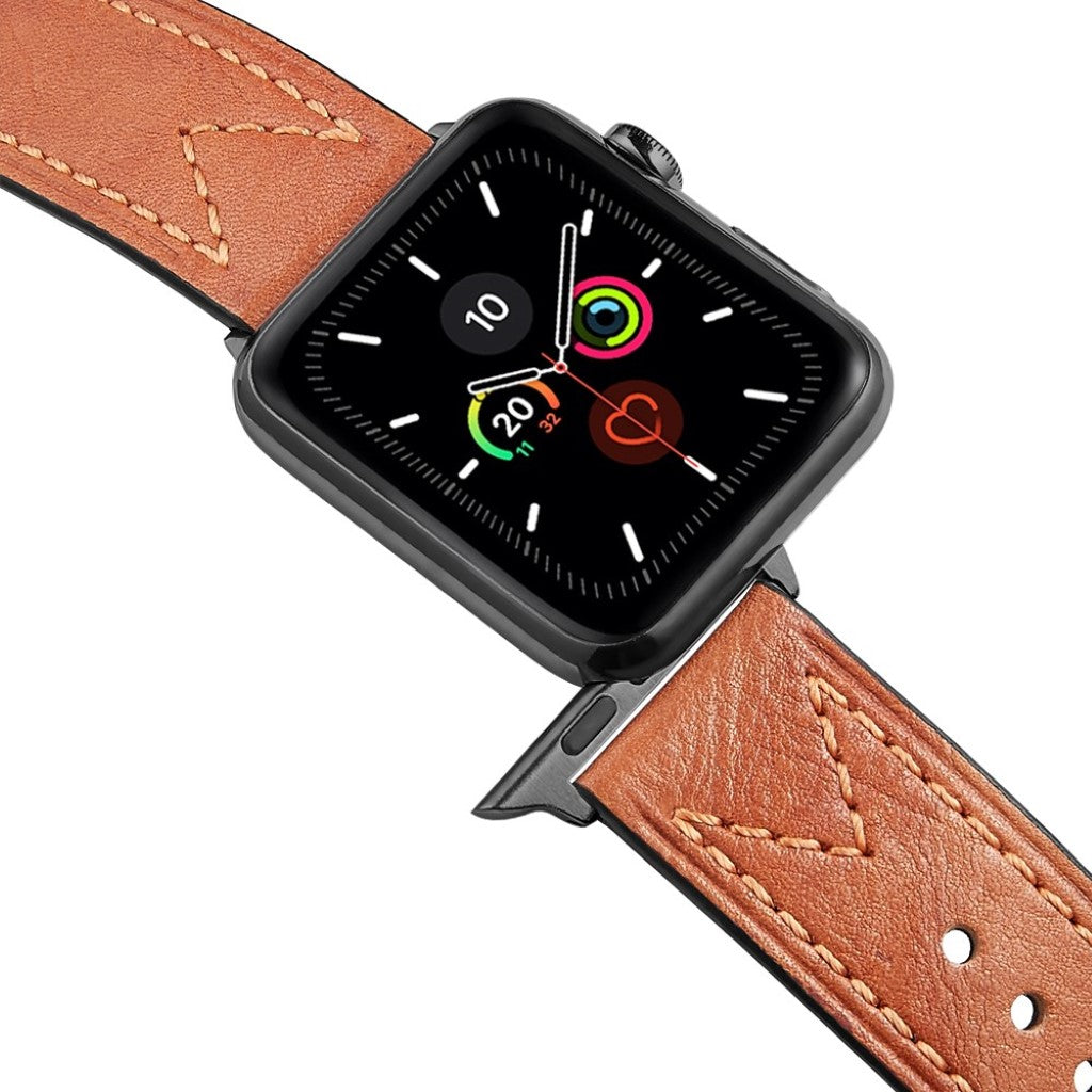 Stilren Universal Apple Ægte læder Rem - Brun#serie_3