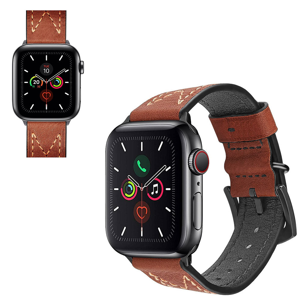 Stilren Universal Apple Ægte læder Rem - Brun#serie_4