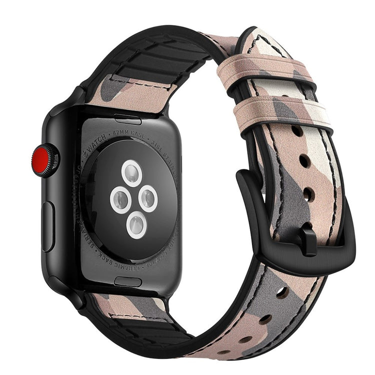 Apple Watch Series 5 44mm / Apple Watch 44mm Ægte læder Rem - Brun#serie_2