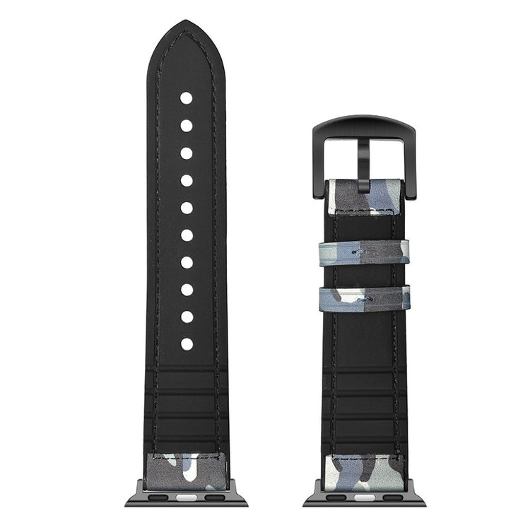 Apple Watch Series 5 44mm / Apple Watch 44mm Ægte læder Rem - Flerfarvet#serie_3