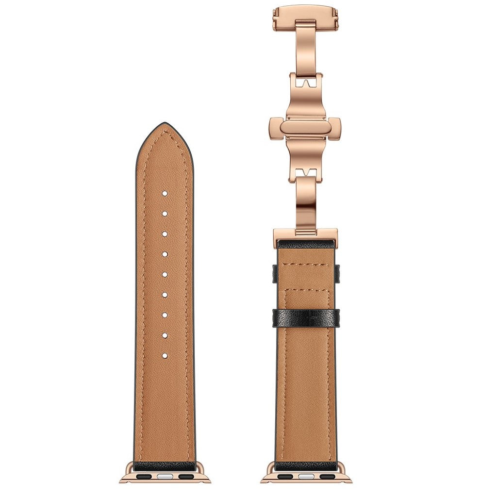 Apple Watch Series 5 44mm / Apple Watch 44mm Ægte læder Rem - Flerfarvet#serie_9