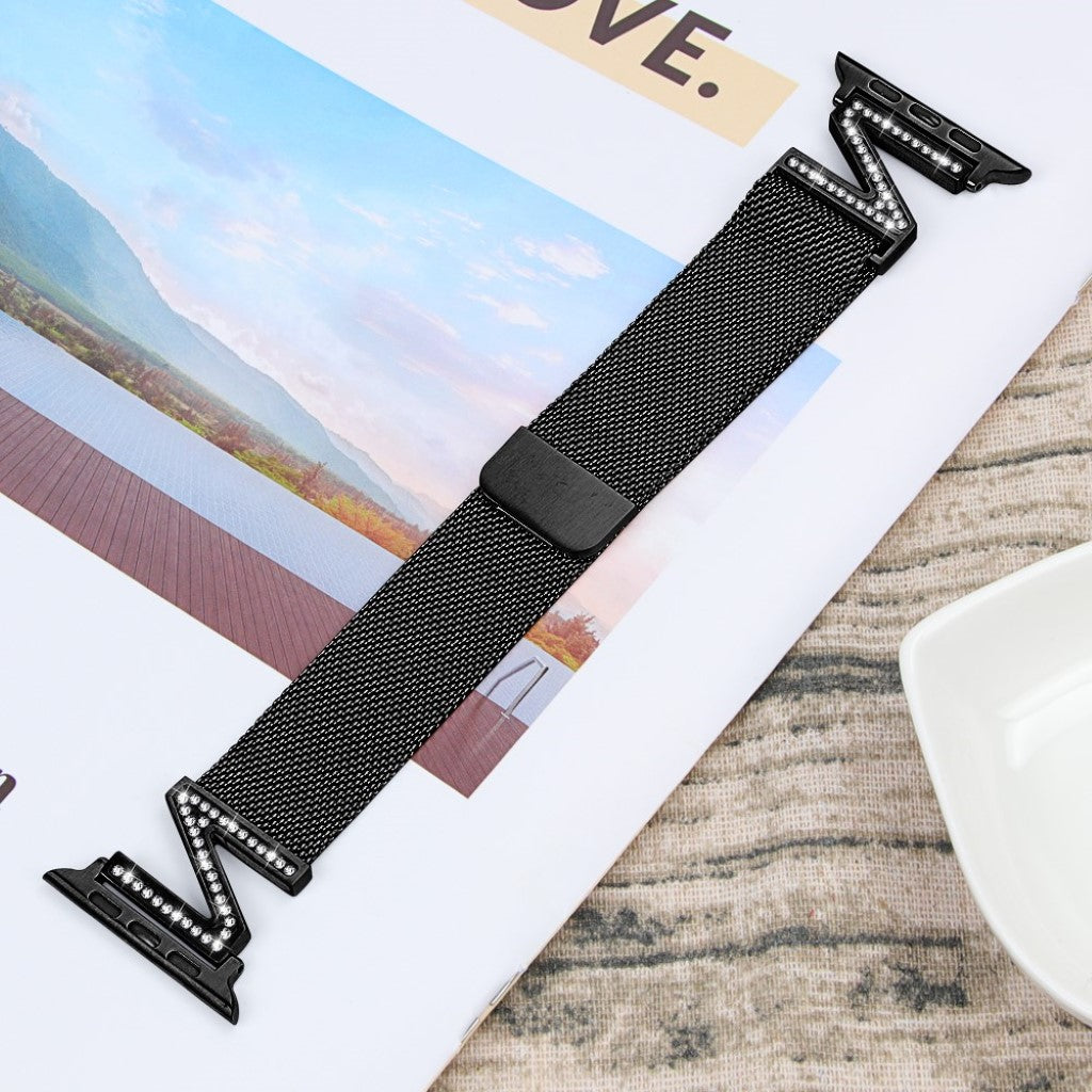 Sejt Apple Watch Series 5 44mm / Apple Watch 44mm Metal Rem - Sort#serie_1