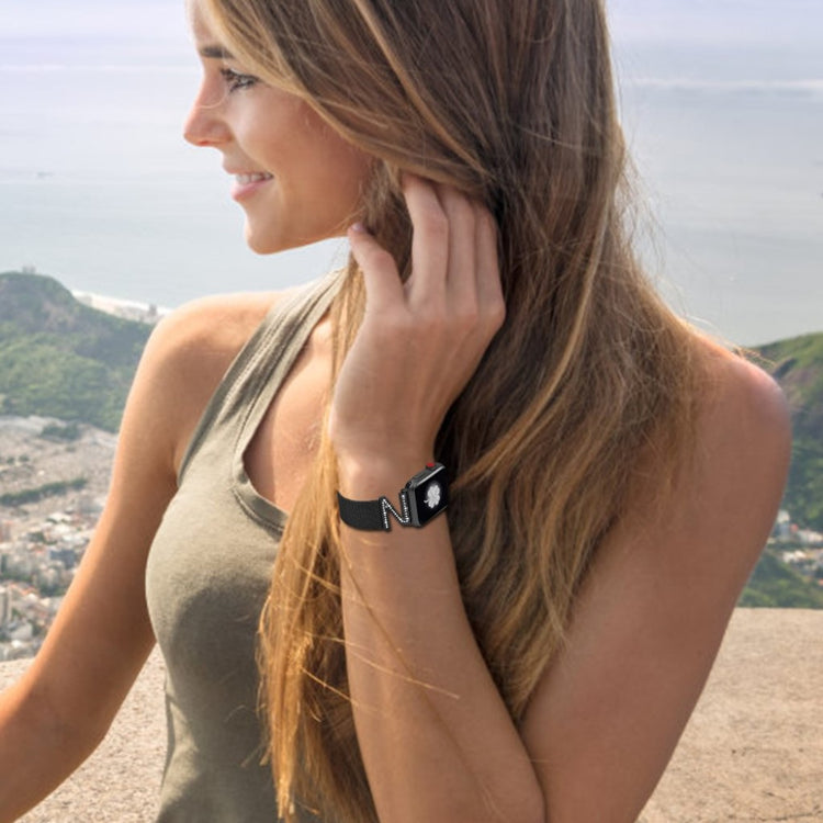 Sejt Apple Watch Series 5 44mm / Apple Watch 44mm Metal Rem - Sort#serie_1