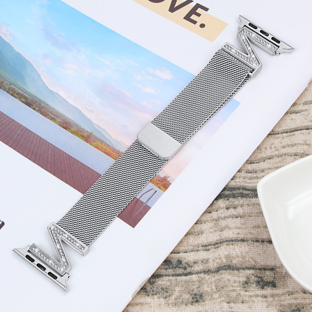 Sejt Apple Watch Series 5 44mm / Apple Watch 44mm Metal Rem - Sølv#serie_2