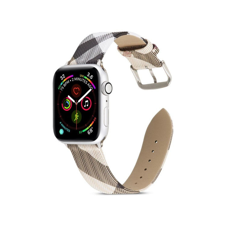 Apple Watch Series 5 44mm / Apple Watch 44mm Ægte læder Rem - Flerfarvet#serie_1