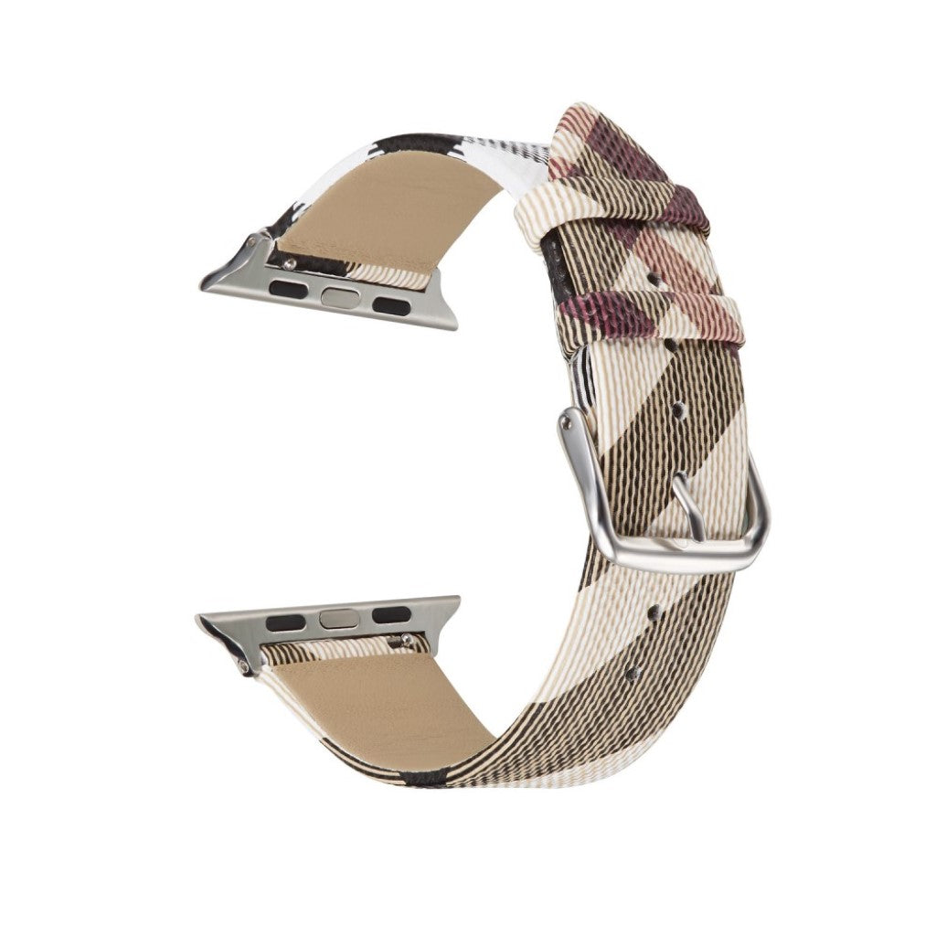 Apple Watch Series 5 44mm / Apple Watch 44mm Ægte læder Rem - Flerfarvet#serie_1