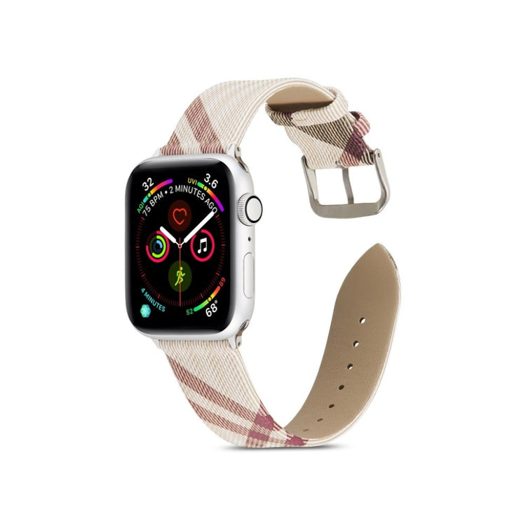 Apple Watch Series 5 44mm / Apple Watch 44mm Ægte læder Rem - Flerfarvet#serie_2
