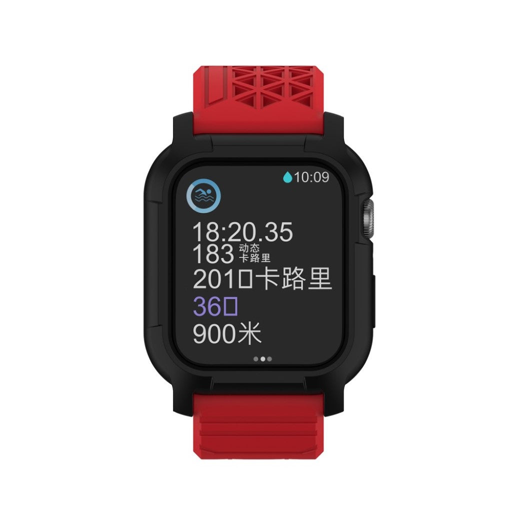 Apple Watch Series 5 44mm / Apple Watch 44mm Silikone Rem - Rød#serie_3