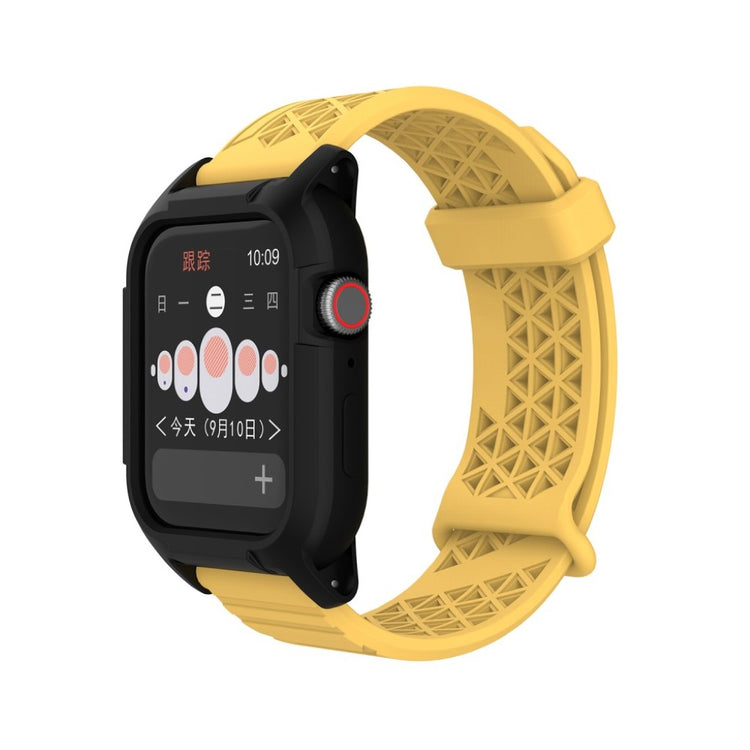 Apple Watch Series 5 44mm / Apple Watch 44mm Silikone Rem - Gul#serie_5