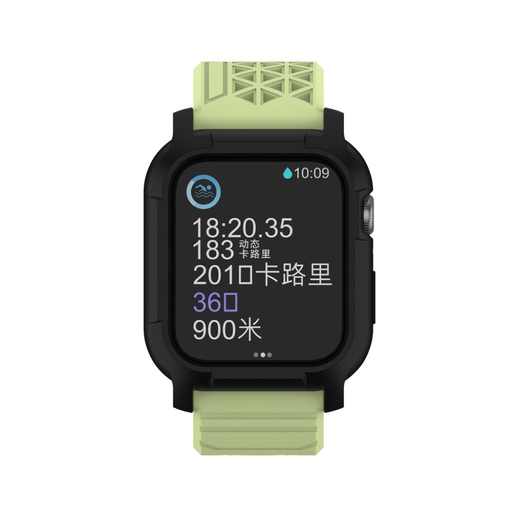 Apple Watch Series 5 44mm / Apple Watch 44mm Silikone Rem - Grøn#serie_7