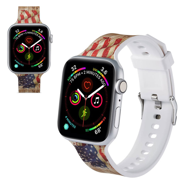 Super flot Apple Watch Series 5 44mm Silikone Rem - Flerfarvet#serie_12