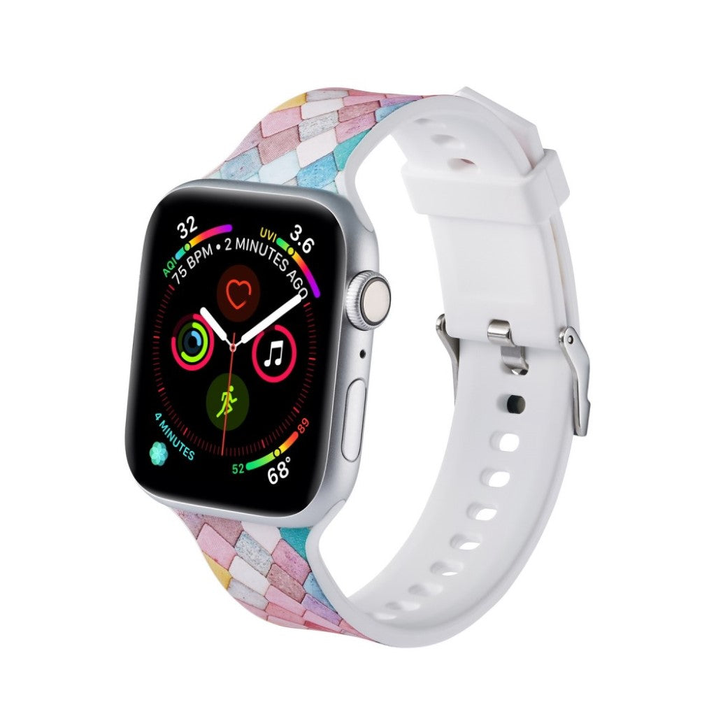 Super flot Apple Watch Series 5 44mm Silikone Rem - Flerfarvet#serie_3