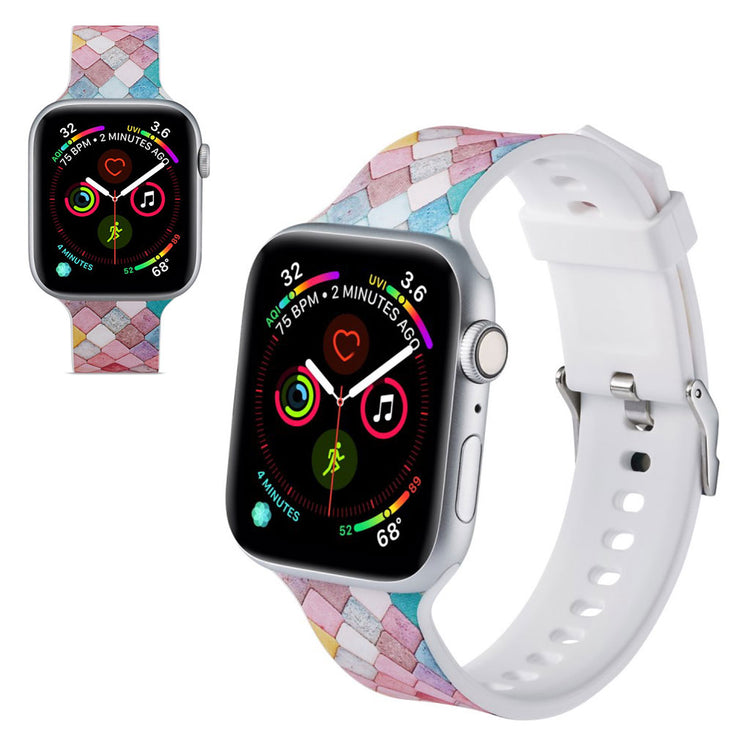 Super flot Apple Watch Series 5 44mm Silikone Rem - Flerfarvet#serie_3