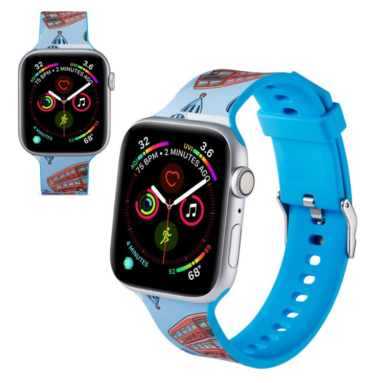 Super flot Apple Watch Series 5 44mm Silikone Rem - Flerfarvet#serie_9