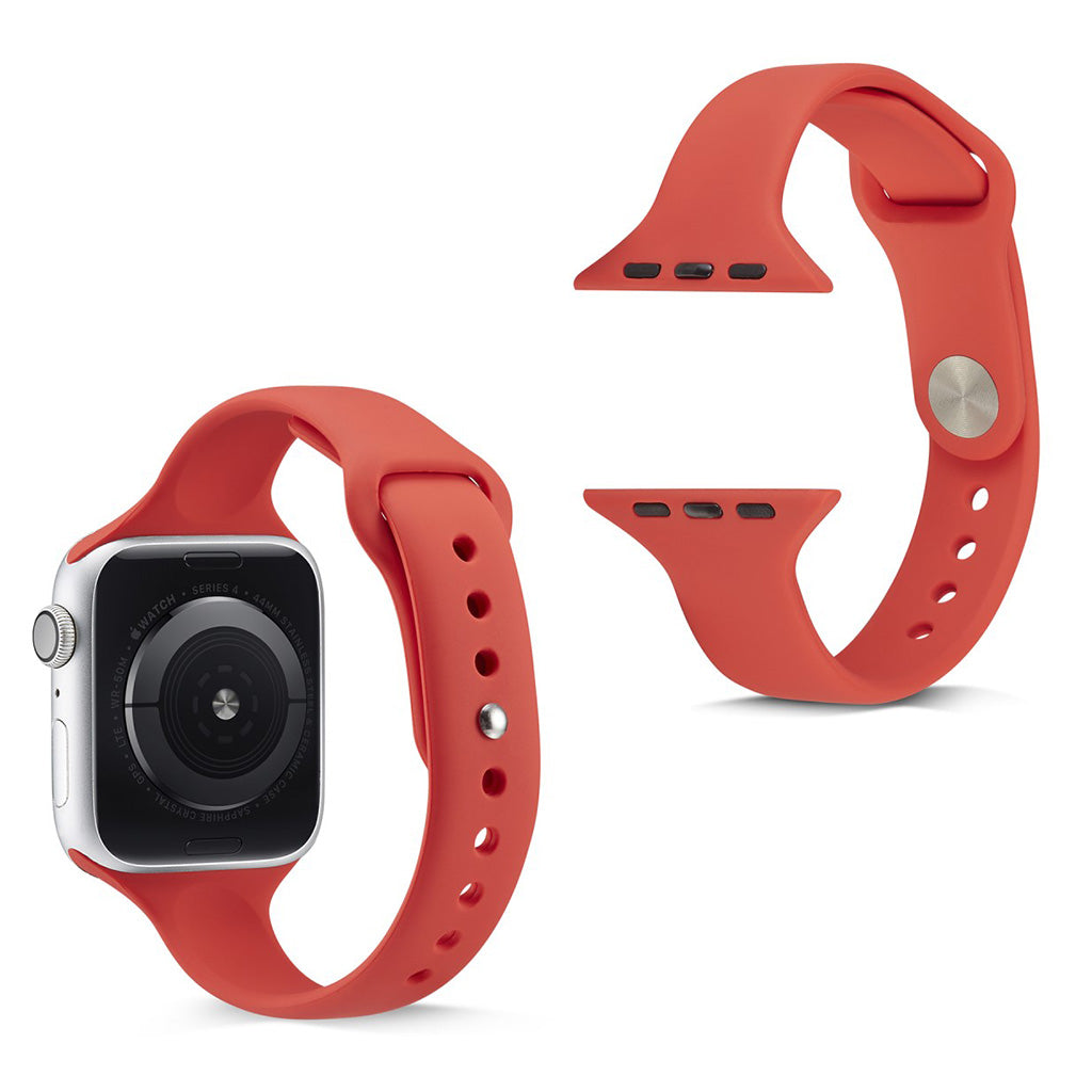 Apple Watch Series 5 44mm / Apple Watch 44mm Silikone Rem - Rød#serie_4