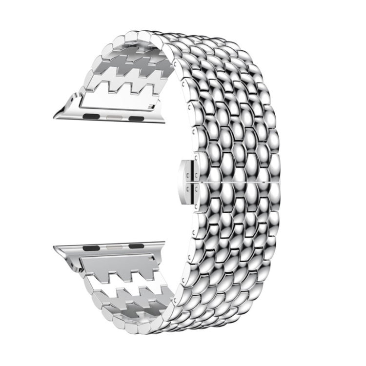 Skøn Apple Watch Series 5 44mm / Apple Watch 44mm Metal Rem - Sølv#serie_4