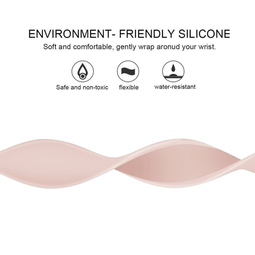 Helt vildt sejt Universal Apple Silikone Rem - Størrelse: M - Pink#serie_4