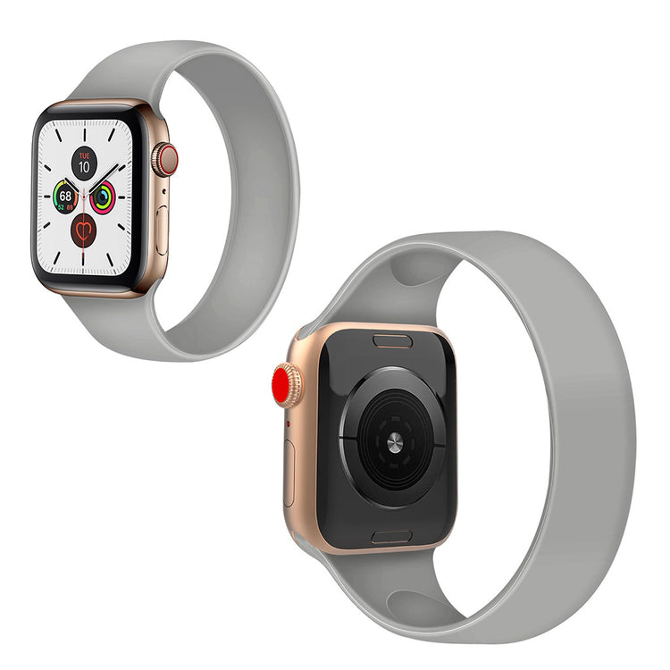 Vildt kønt Universal Apple Silikone Rem - Størrelse: L - Sølv#serie_3