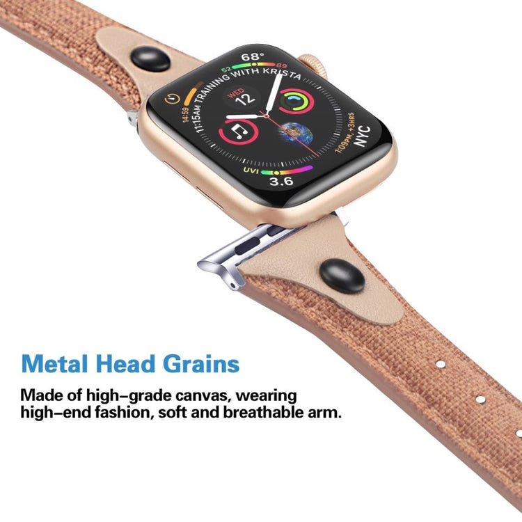 Helt vildt komfortabel Universal Apple Ægte læder Rem - Brun#serie_7