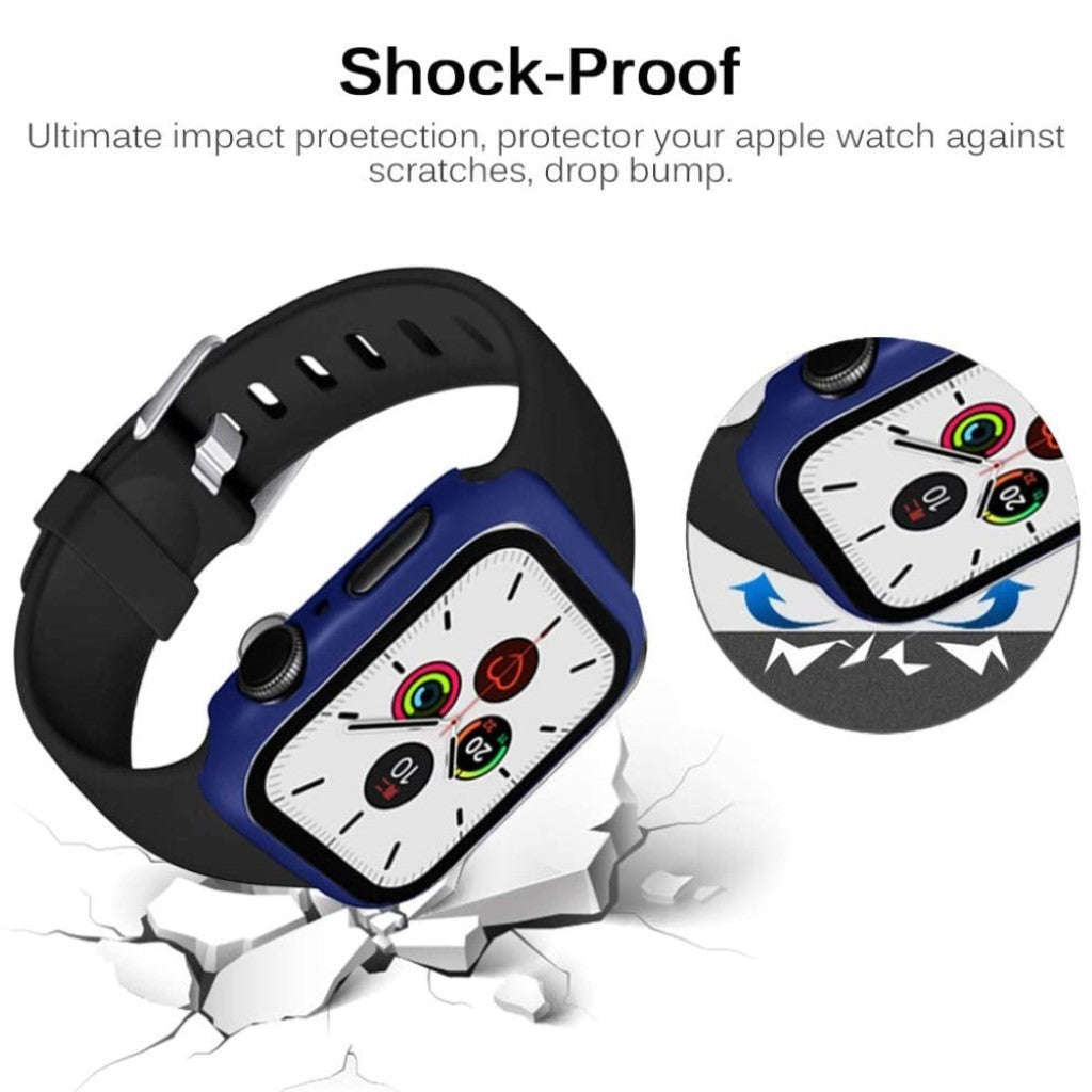 Universal Apple Mat Plastik Bumper  - Blå#serie_9