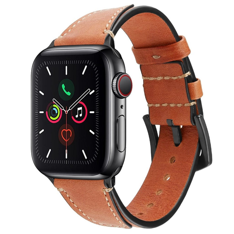 Stilfuld Universal Apple Ægte læder Rem - Brun#serie_3