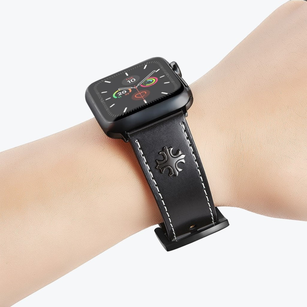 Vildt flot Universal Apple Ægte læder Rem - Sort#serie_1