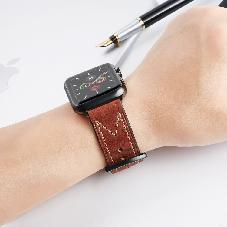 Meget cool Universal Apple Ægte læder Rem - Brun#serie_4