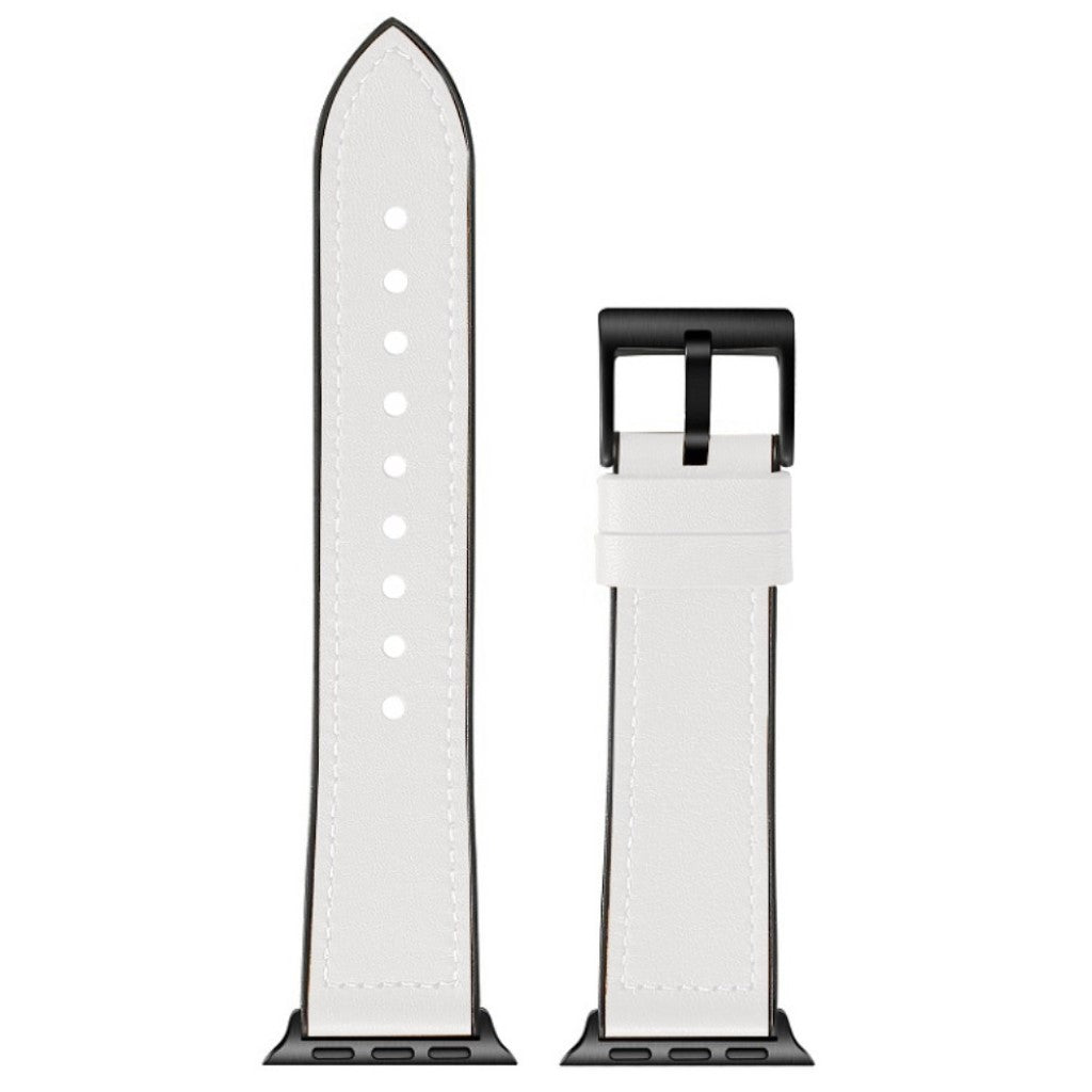 Super elegant Universal Apple Kunstlæder og Silikone Rem - Hvid#serie_2