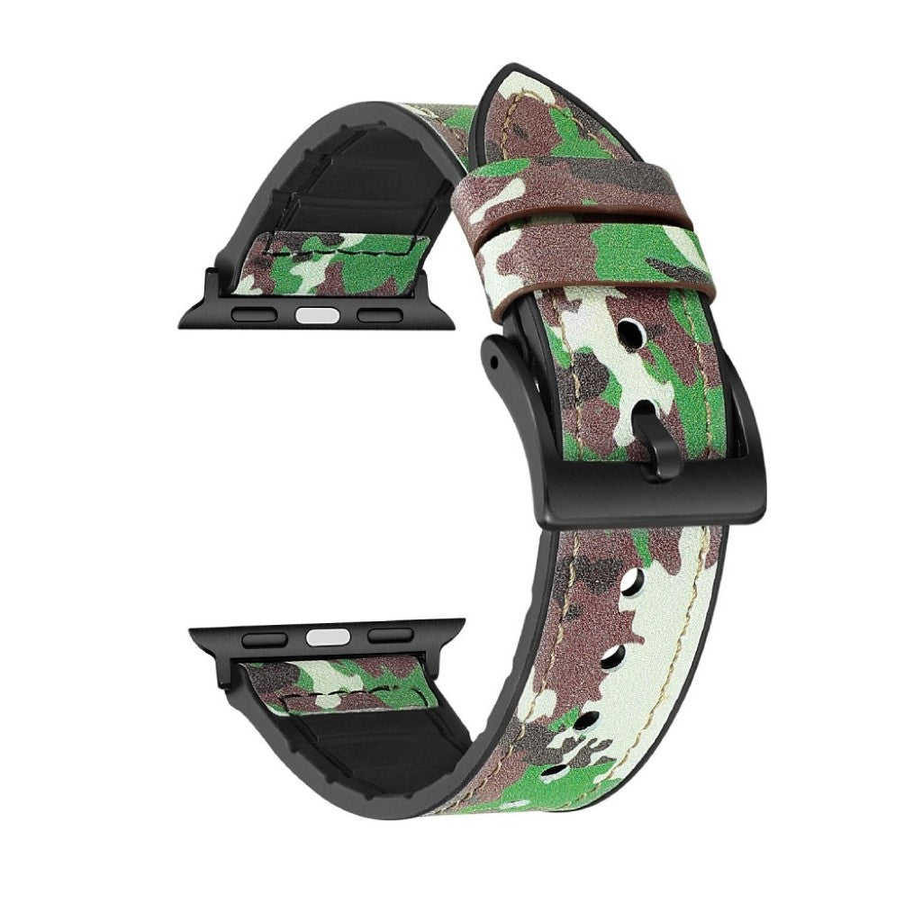 Fortrinligt Universal Apple Kunstlæder og Silikone Rem - Grøn#serie_6