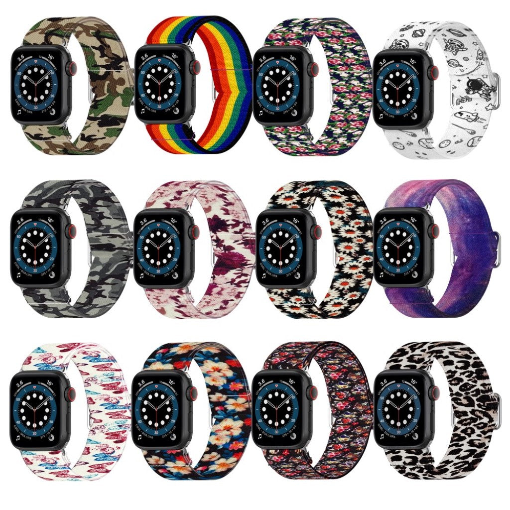 Mega kønt Universal Apple Nylon Rem - Flerfarvet#serie_3