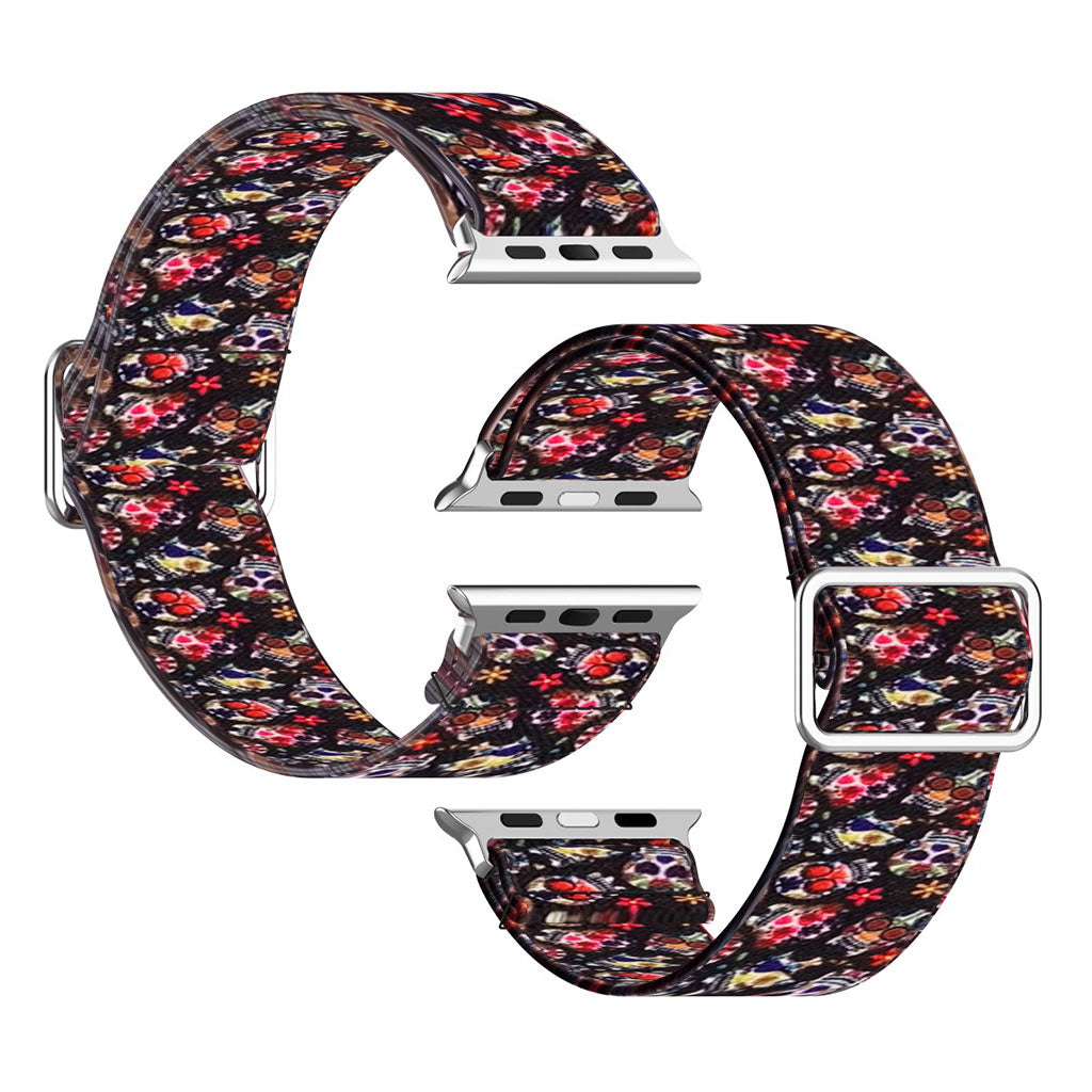 Apple Watch Series 6 / 5 44mm pattern printing watch band - Colorful Skull#serie_3