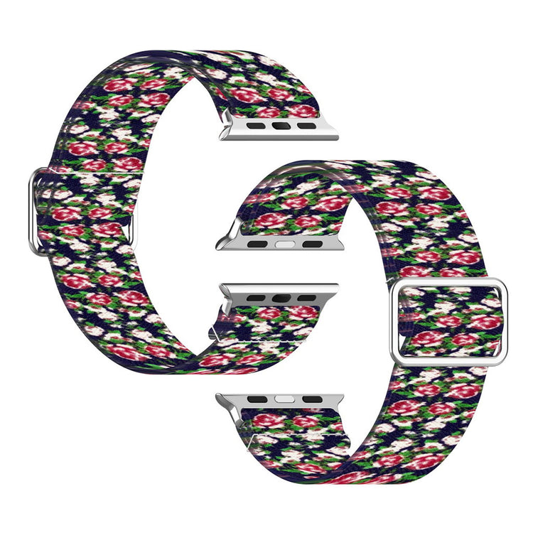 Apple Watch Series 6 / 5 44mm pattern printing watch band - Blue / Rose#serie_7