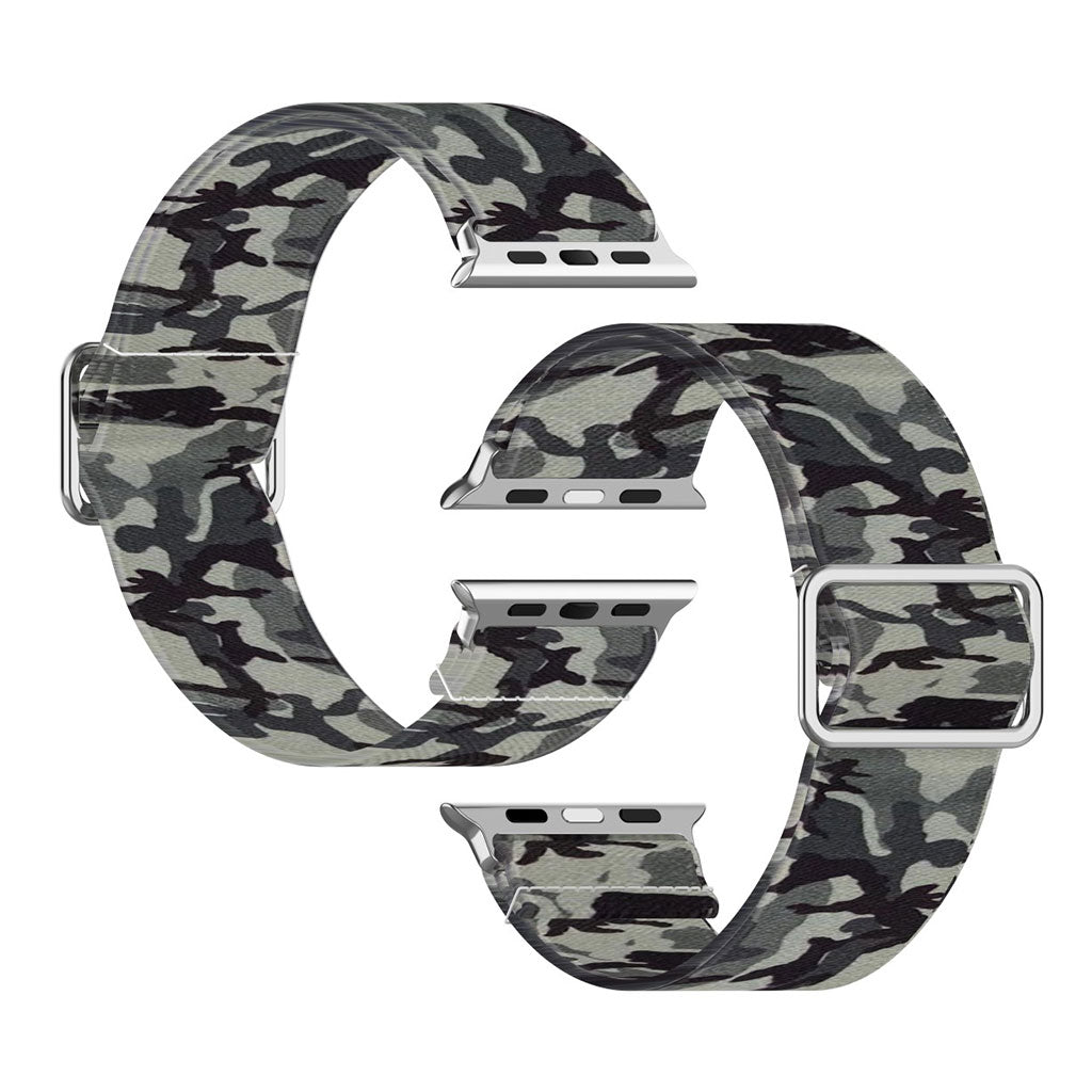 Apple Watch Series 6 / 5 44mm pattern printing watch band - Camouflage Grey#serie_8