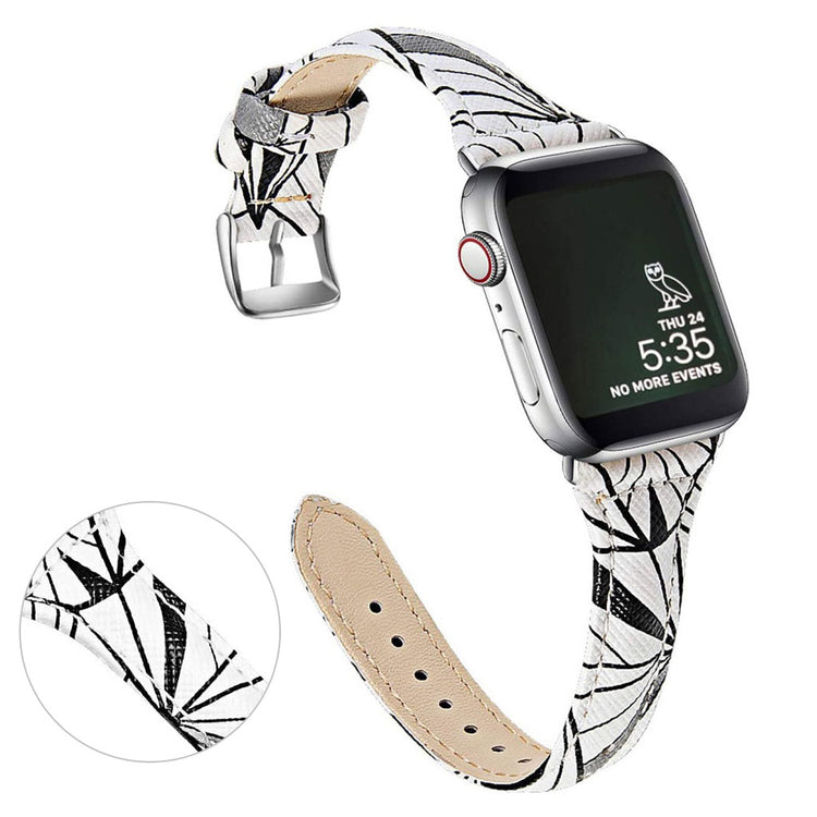 Tidsløst Universal Apple Ægte læder Rem - Hvid#serie_1