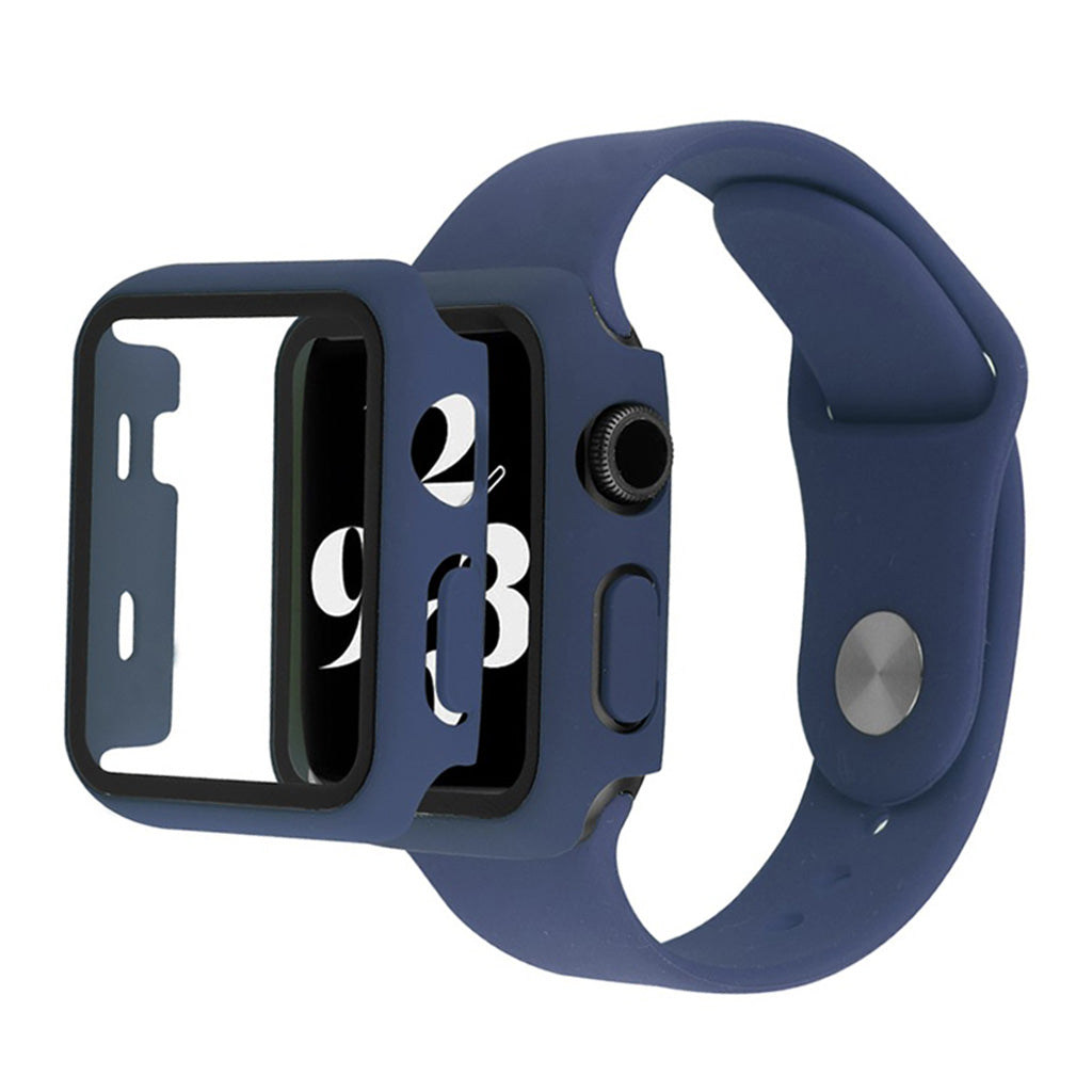 Mega pænt Universal Apple Silikone og Glas Rem - Blå#serie_14