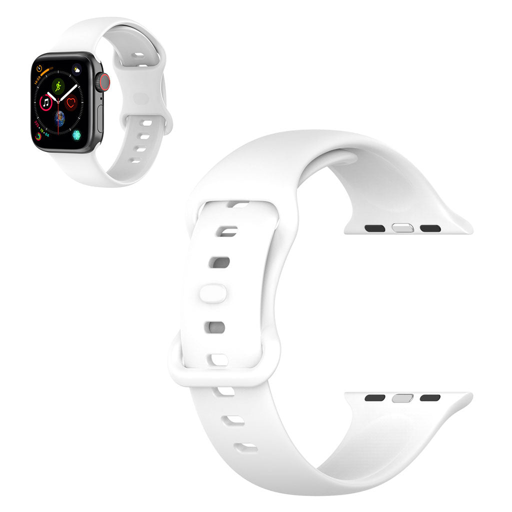 Mega cool Universal Apple Silikone Rem - Størrelse: L - Hvid#serie_3