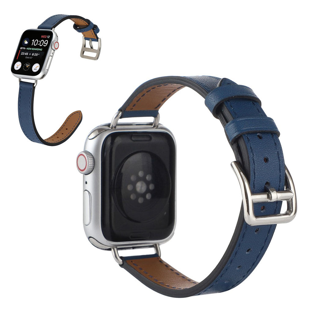 Super slidstærk Universal Apple Kunstlæder Rem - Blå#serie_4