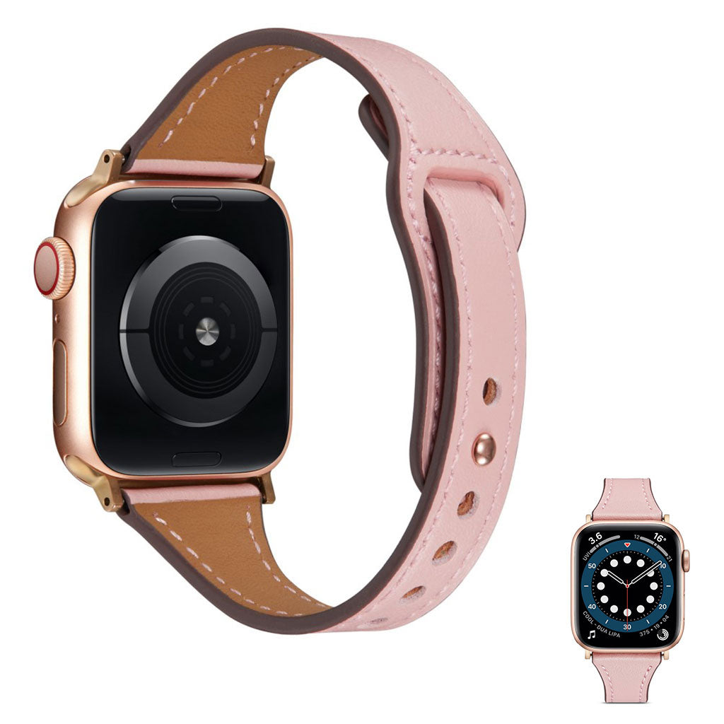 Vildt nydelig Universal Apple Ægte læder Rem - Pink#serie_5